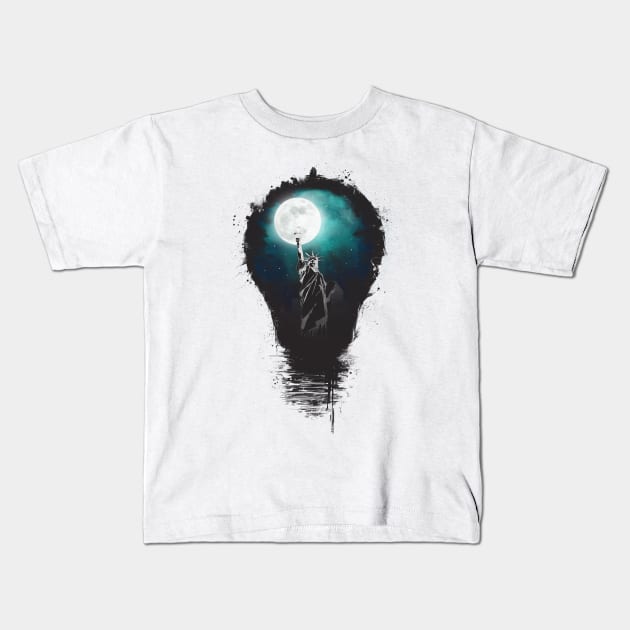 Big city lights Kids T-Shirt by soltib